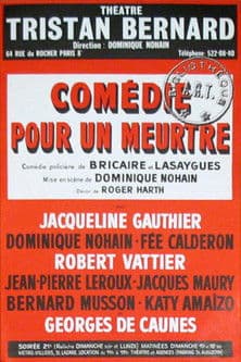Comédie pour un meurtre